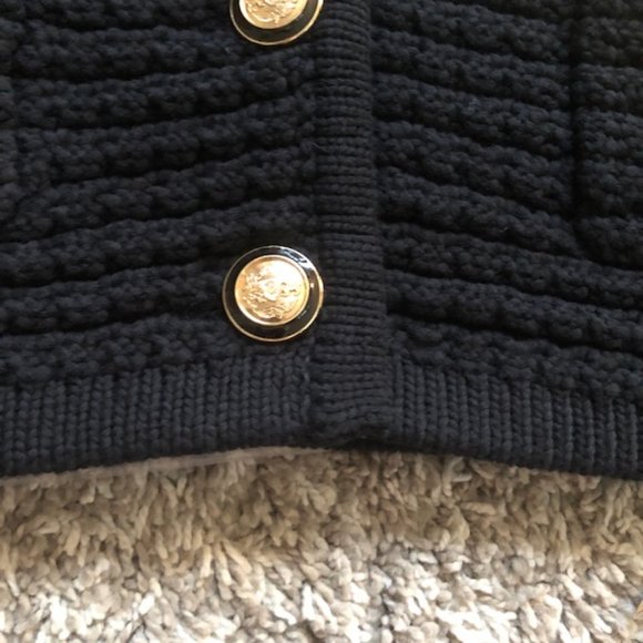 BEST Ba&sh Gaspard Knit Cardigan Small Black Noir French Casual - Picture 8 of 13